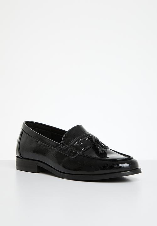 PC - Formal slip on bow - black squire patent