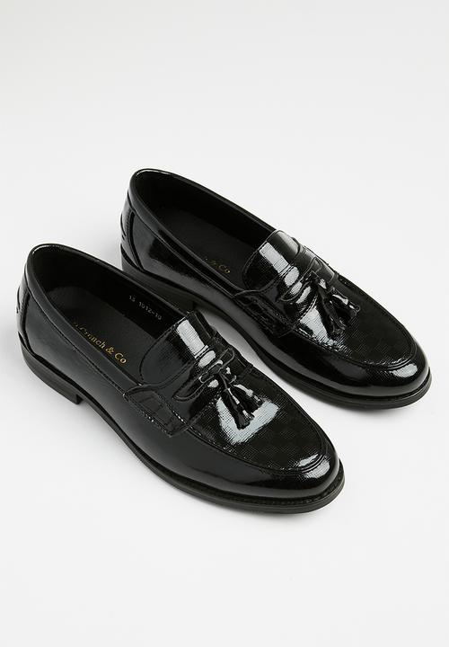 PC - Formal slip on bow - black squire patent