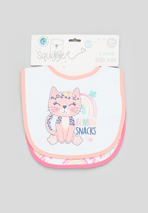 Character Group - 2 Pack jersey bib set - rainbow