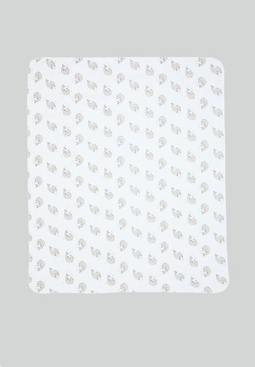 Character Group - Whale 2 pack receiving blankets - grey
