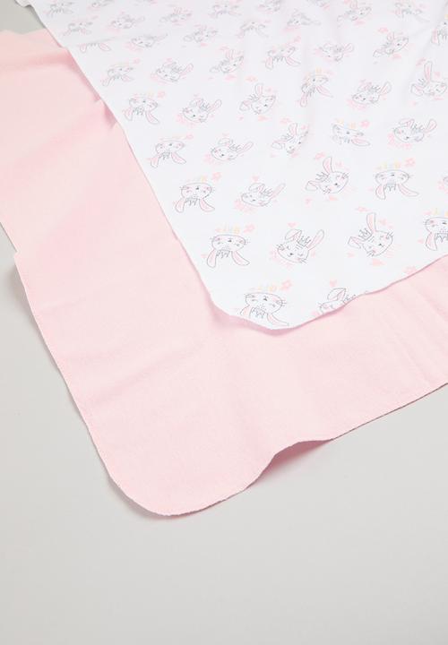 Character Group - Bunny fairy 2 pack receiving blankets - pink