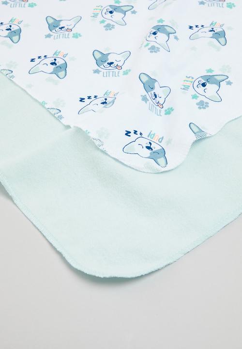Character Group - Doggy 2 pack receiving blankets - blue