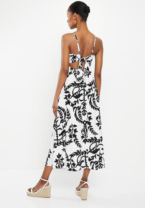 Me&B - The shirred bodice maxi sundress - monkey