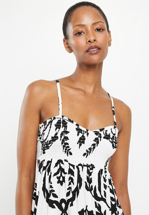 Me&B - The shirred bodice maxi sundress - monkey