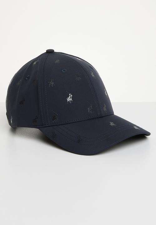 POLO - 6 Panel monogram peak - navy