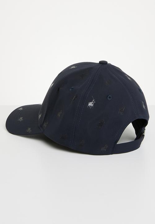 POLO - 6 Panel monogram peak - navy