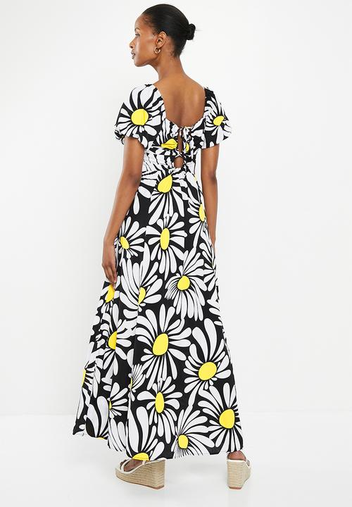 Me&B - The puff sleeve eva dress - floppy daisy