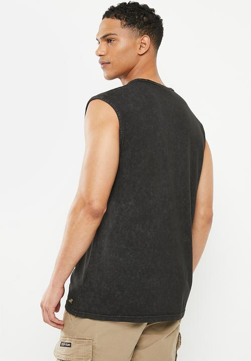 Superdry. - Vintage lo-fi flyer vest - heavy amp black