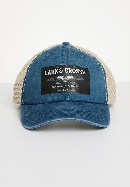 Lark & Crosse - Jake trucker cap - blue