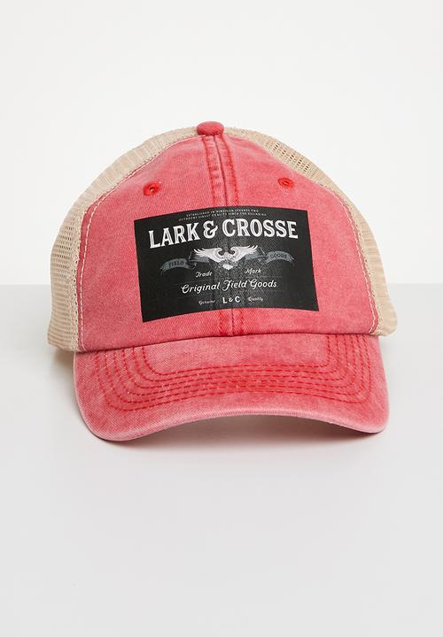 Lark & Crosse - Jake trucker cap - red
