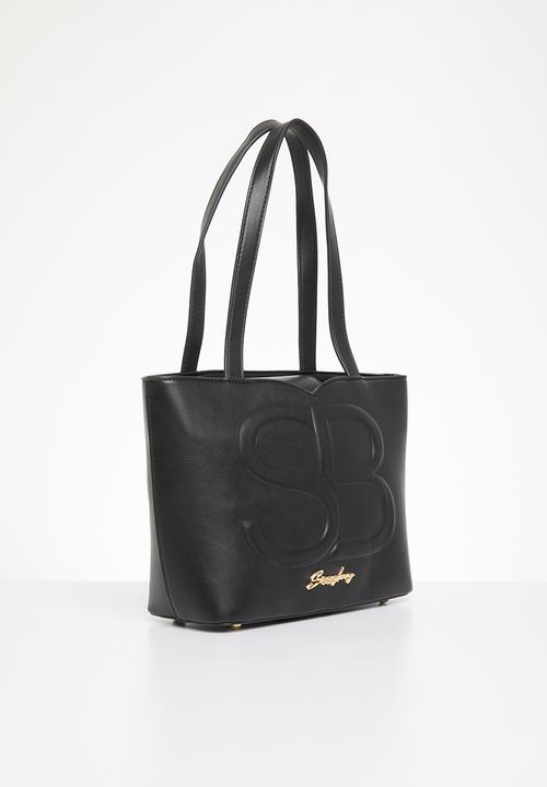 SISSY BOY - Embossed sb tote - black