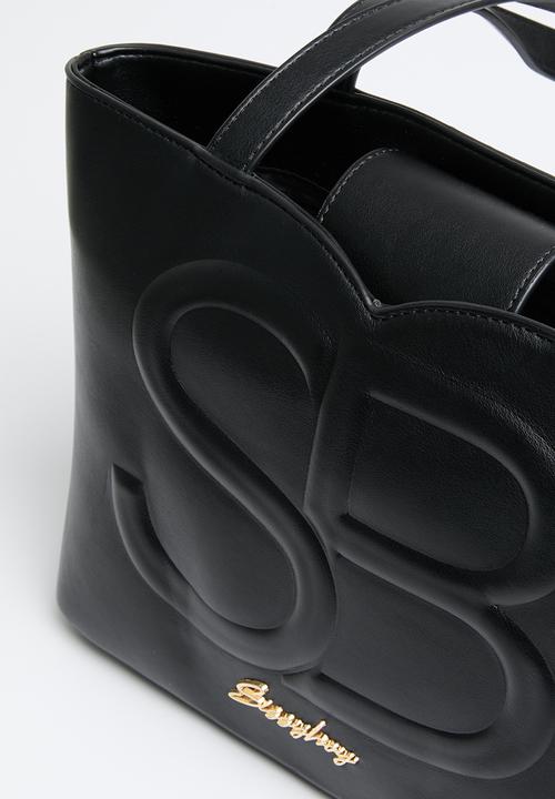 SISSY BOY - Embossed sb tote - black