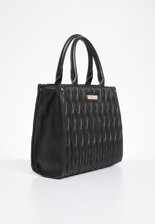 SISSY BOY - Quilted mini tote - black