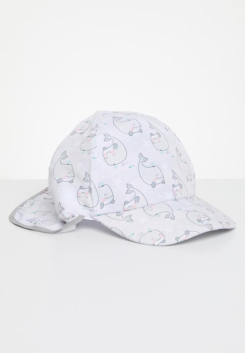 Character Group - Whale sun peak cap - grey