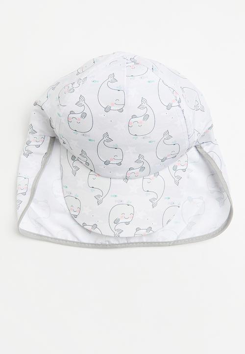 Character Group - Whale sun peak cap - grey