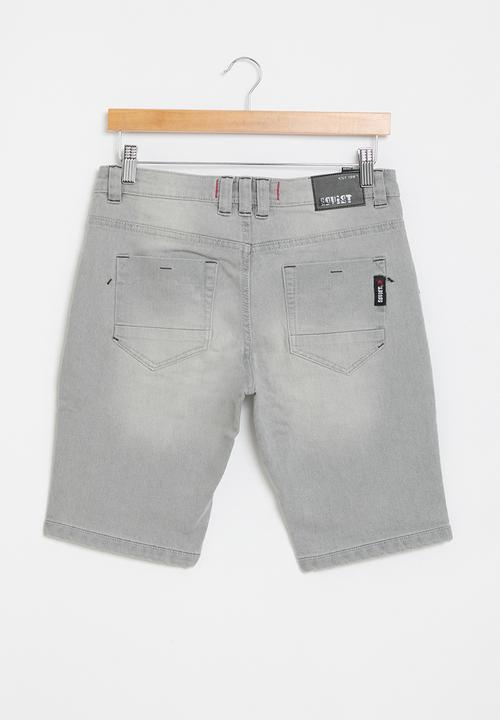 SOVIET - Boys denim short - grey