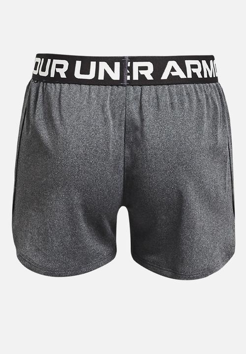 Under Armour - Play up solid shorts - pitch gray light heather/metallic silver