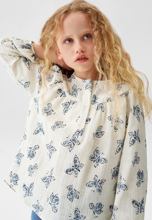 MANGO - Blouse belinda - ligth beige