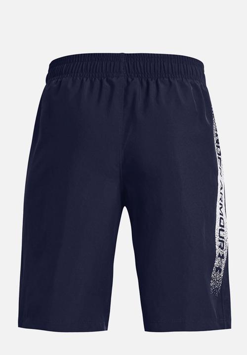 Under Armour - Ua woven graphic shorts - midnight navy & white
