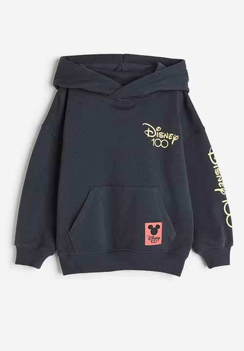 H&M - Oversized printed hoodie - dark grey disney 
