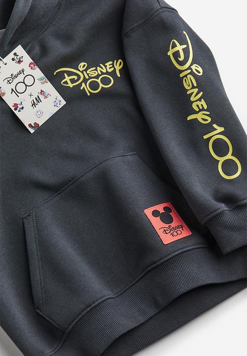 H&M - Oversized printed hoodie - dark grey disney 