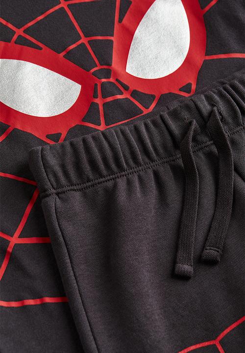 H&M - 2 Piece printed set - dark grey spider-man 
