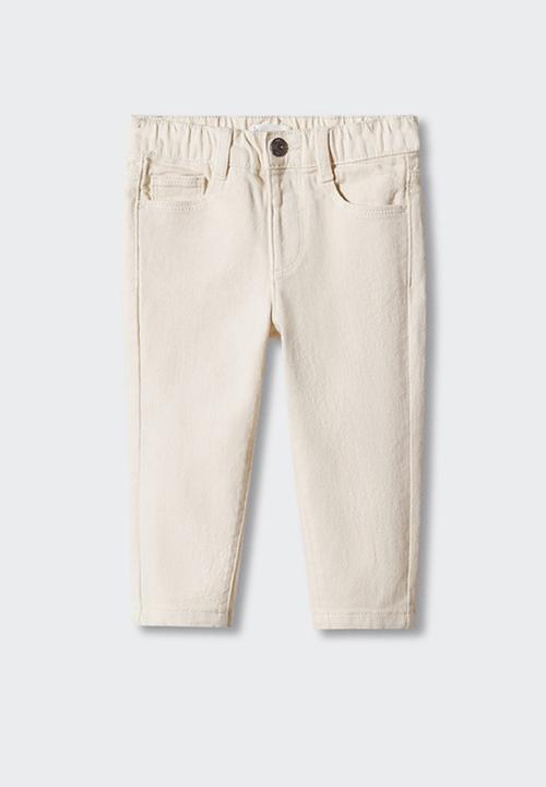 MANGO - Trousers lima - ligth beige