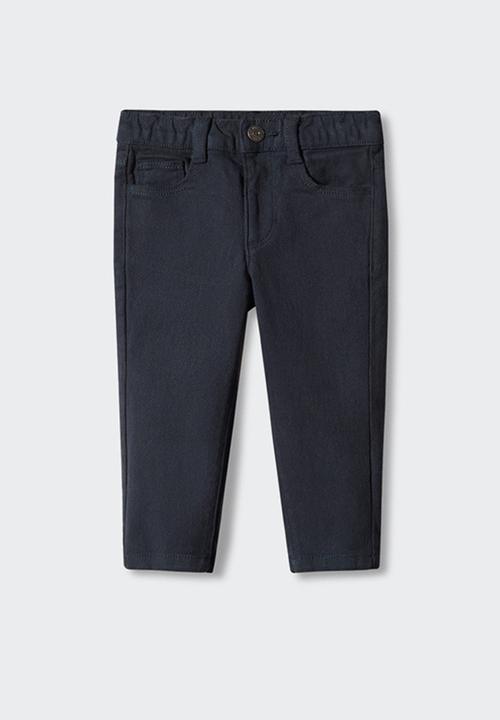 MANGO - Trousers lima - navy