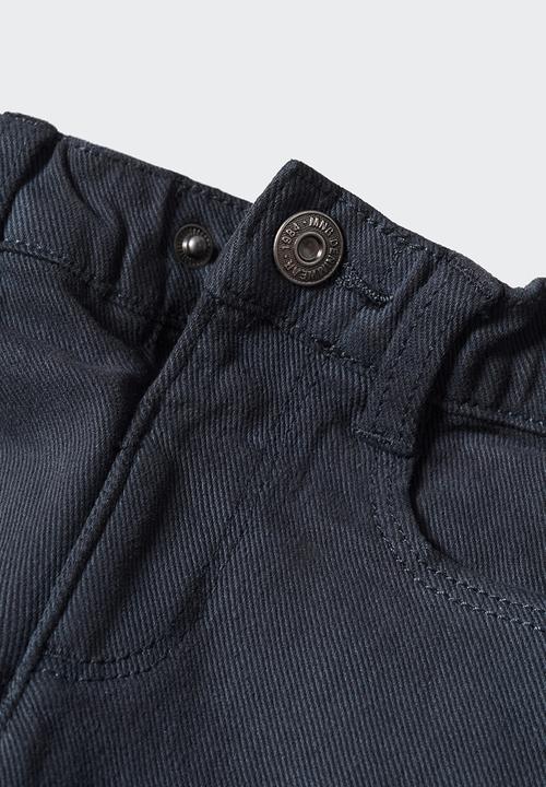 MANGO - Trousers lima - navy