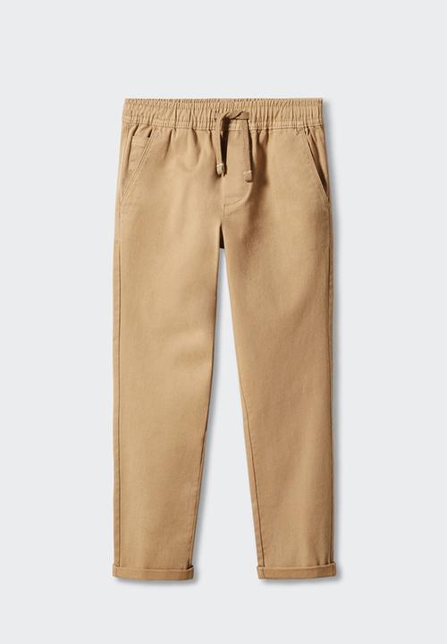 MANGO - Trousers franky - camel