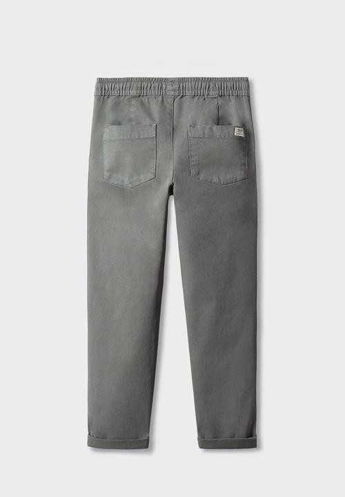 MANGO - Trousers franky - green
