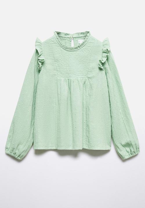 MANGO - Blouse becca - green