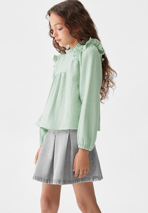 MANGO - Blouse becca - green