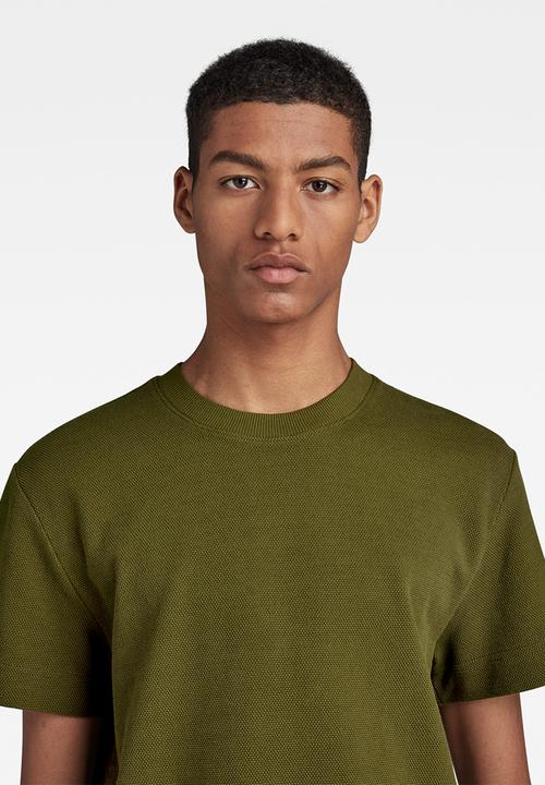 G-STAR - Essential pique r t Nelson pique o - dark olive
