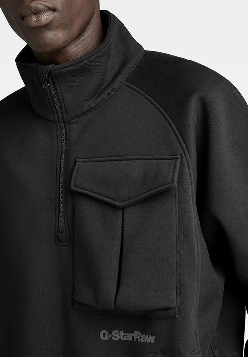G-STAR - Anorak loose sw Dry ashor sweat - dk black