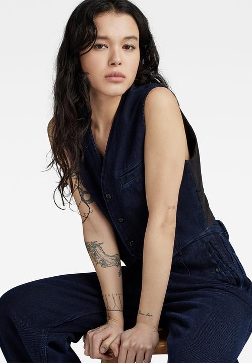 G-STAR - Denim waistcoat wmn -rinsed