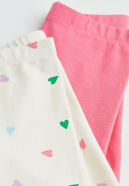 H&M - 2 Pack cycling shorts - pink hearts