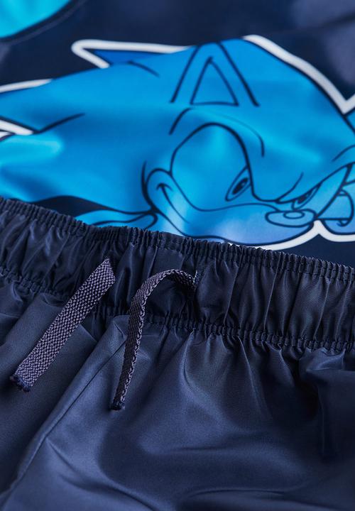 H&M - Printed swim set - dark blue sonic the hedgehog