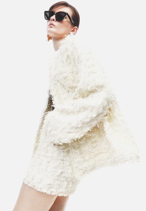 H&M - Bouclé skirt - cream