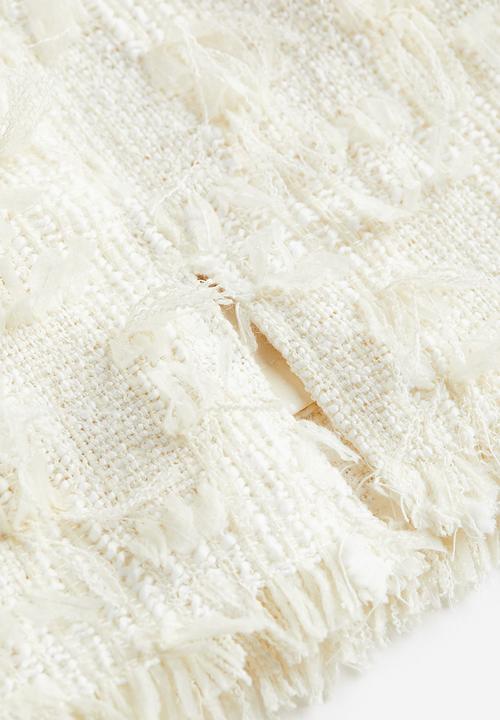 H&M - Bouclé skirt - cream