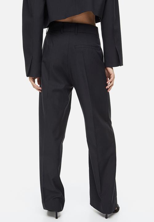 H&M - Straight trousers - black