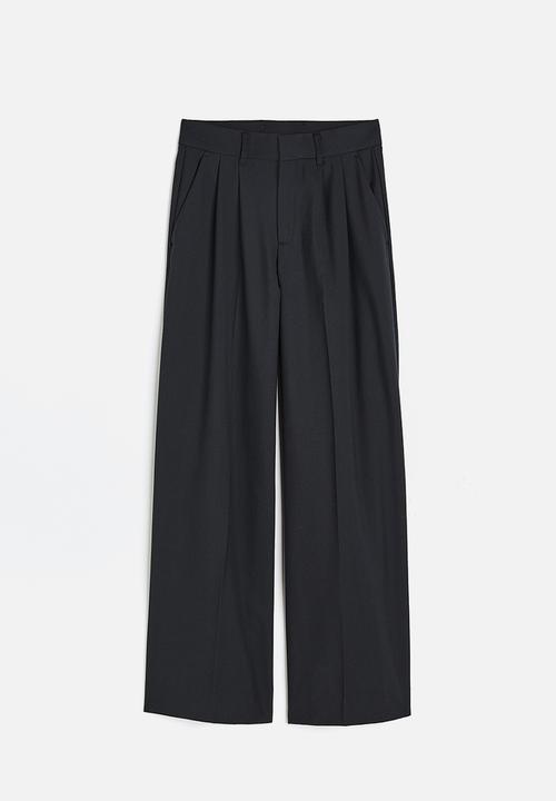 H&M - Straight trousers - black