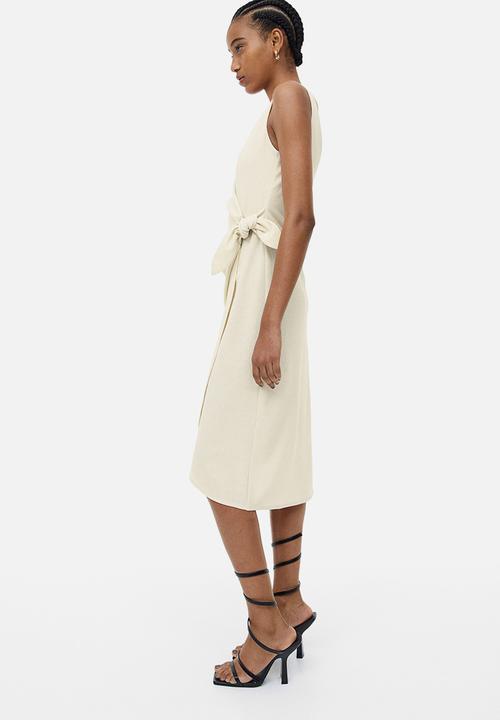 H&M - V-neck wrap dress - cream
