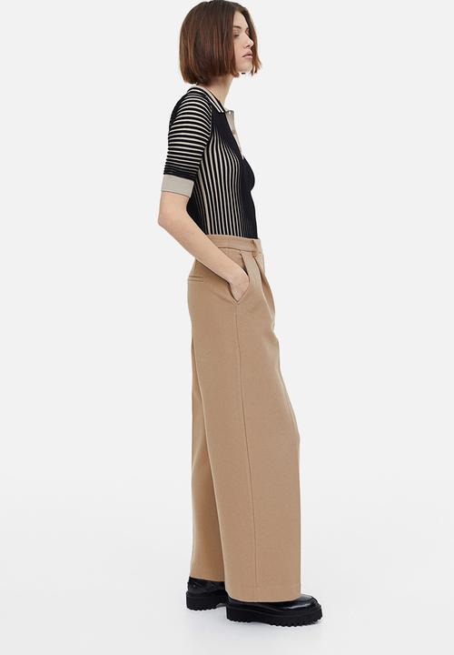 H&M - Tailored trousers - dark beige