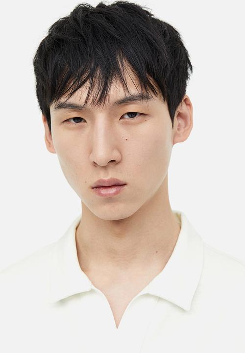 H&M - Relaxed fit cotton polo shirt - white