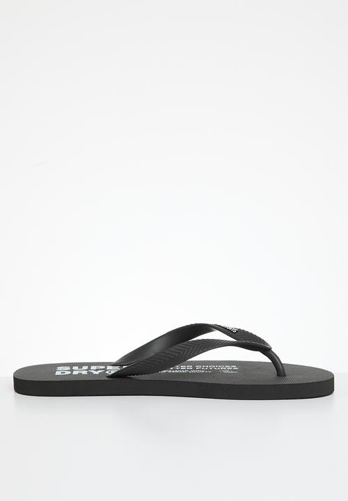 Superdry. - Studios recycled flip flop - black