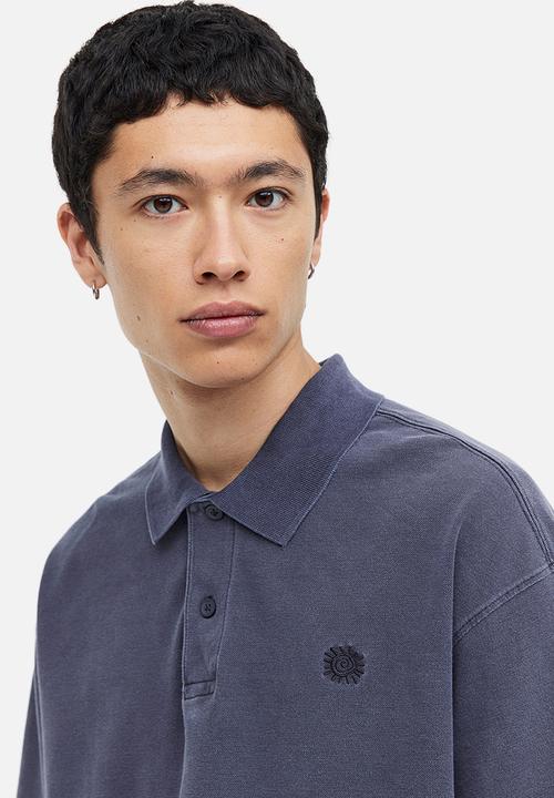 H&M - Relaxed fit polo shirt - dark blue