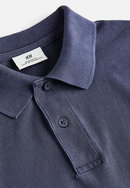 H&M - Relaxed fit polo shirt - dark blue