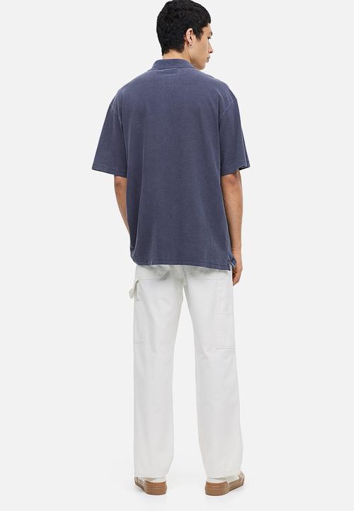 H&M - Relaxed fit polo shirt - dark blue