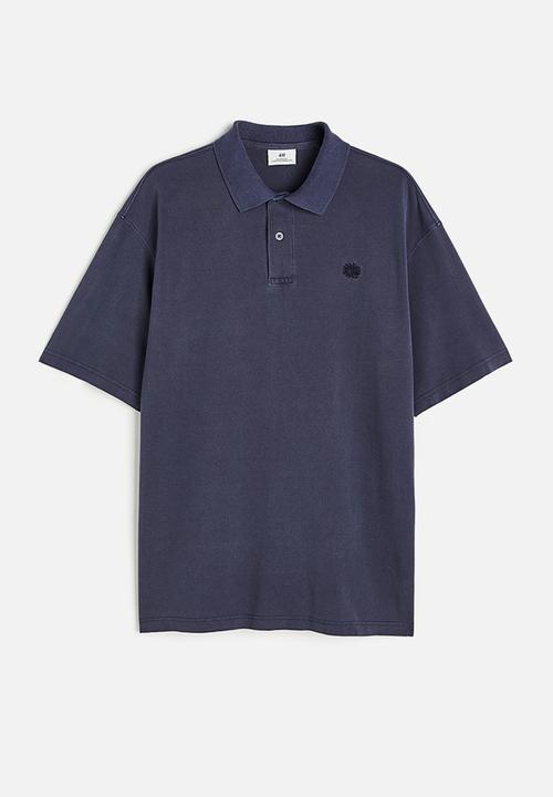 H&M - Relaxed fit polo shirt - dark blue